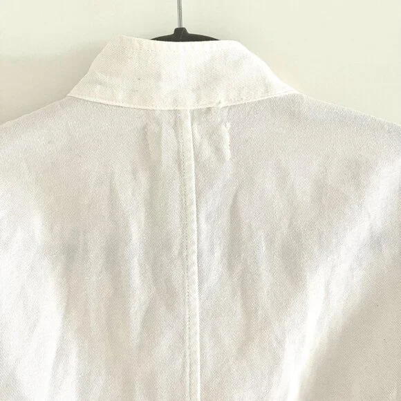 Nili Lotan Cambre Utility Jacket in White Sand Size M - Picture 9 of 14